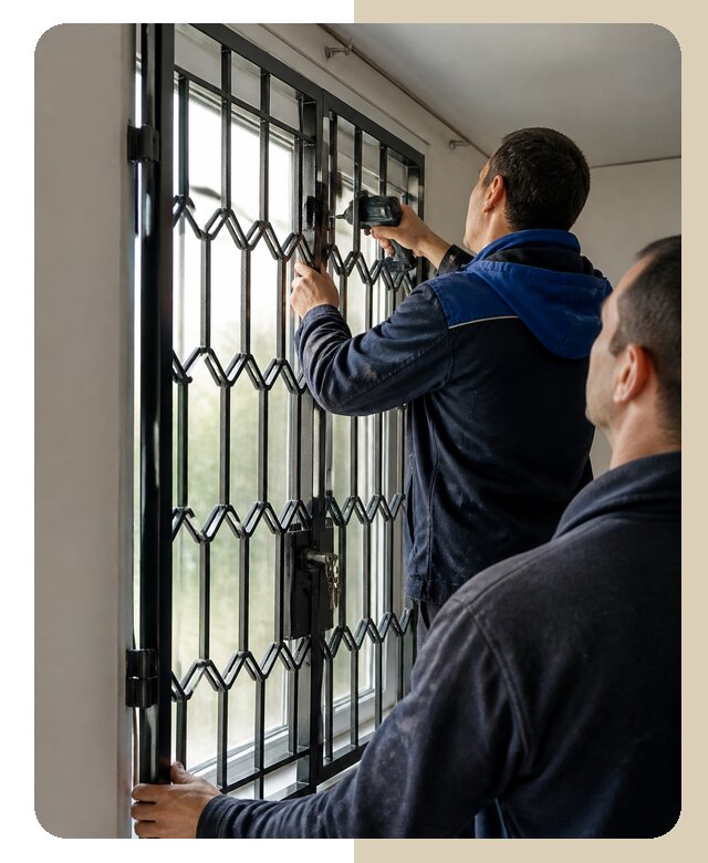 Установка распашных решеток в Белой Калитве цена от 6741 р. | ДвериЛегко-Бкл